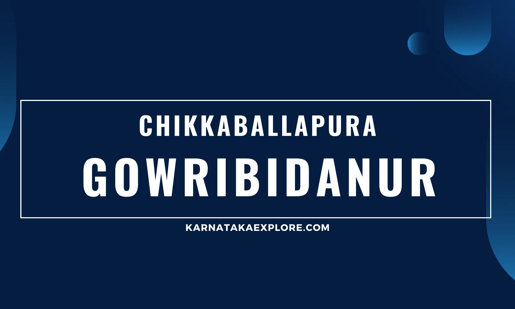 Gowribidanur